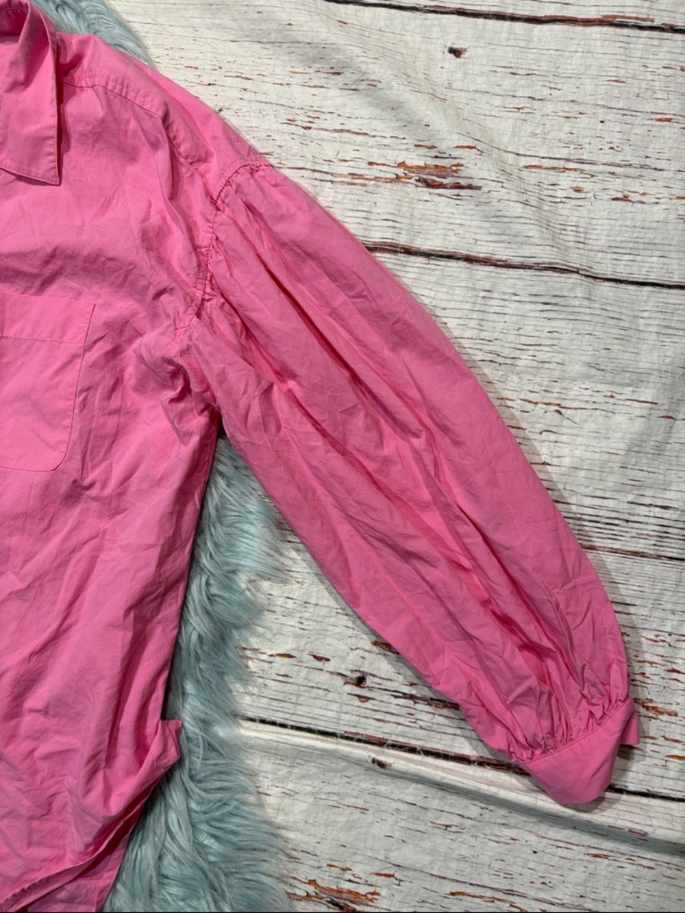 rails janae hot pink button front poplin blouse - Picture 9 of 9